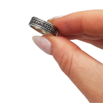 Sterling Silver Ten Sephirot and Ana Bekoach Kabbalah Ring