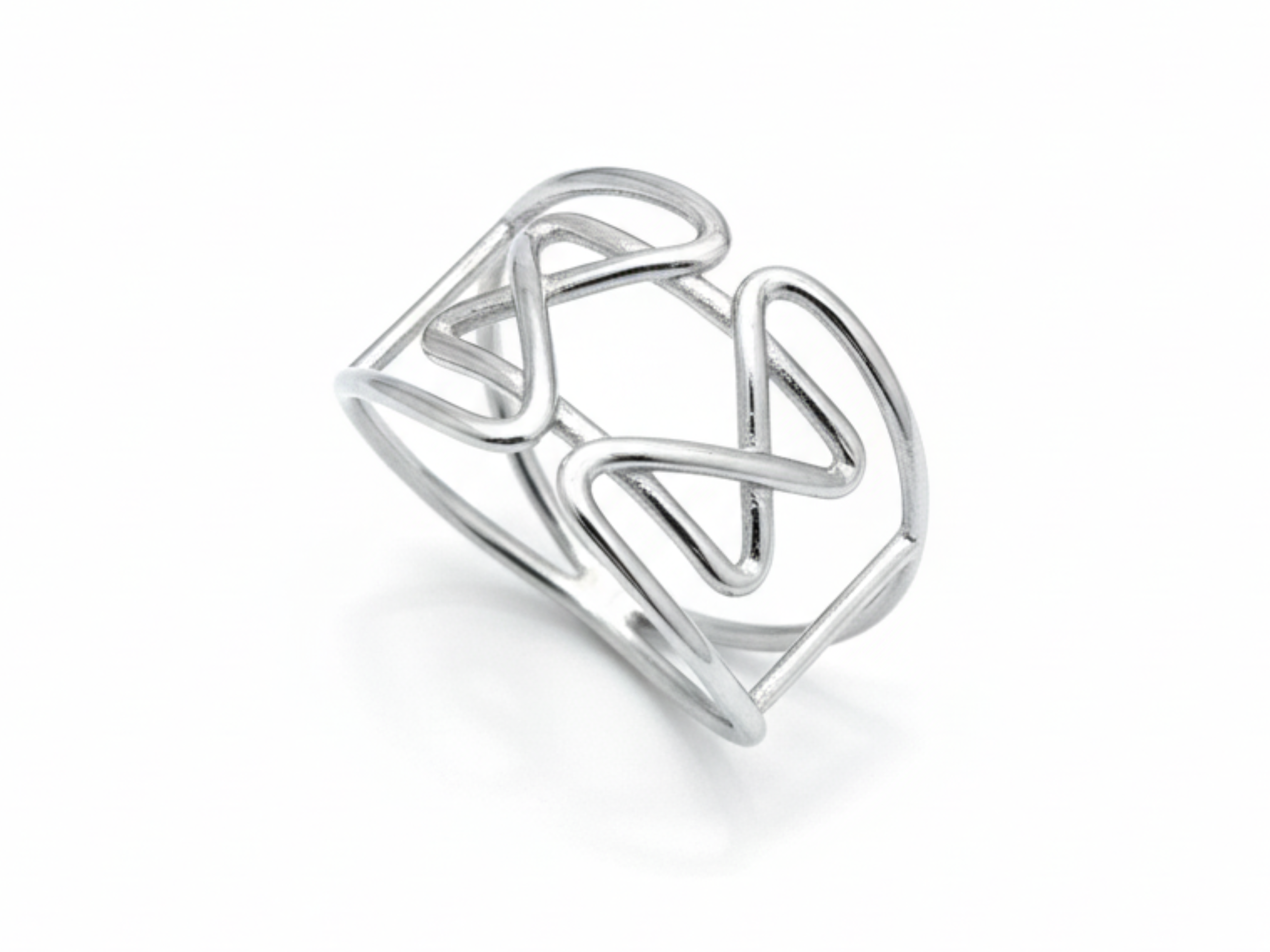 Modern Star of David Ring in 14K Gold