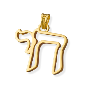 Chai Pendant in 14K Solid Gold