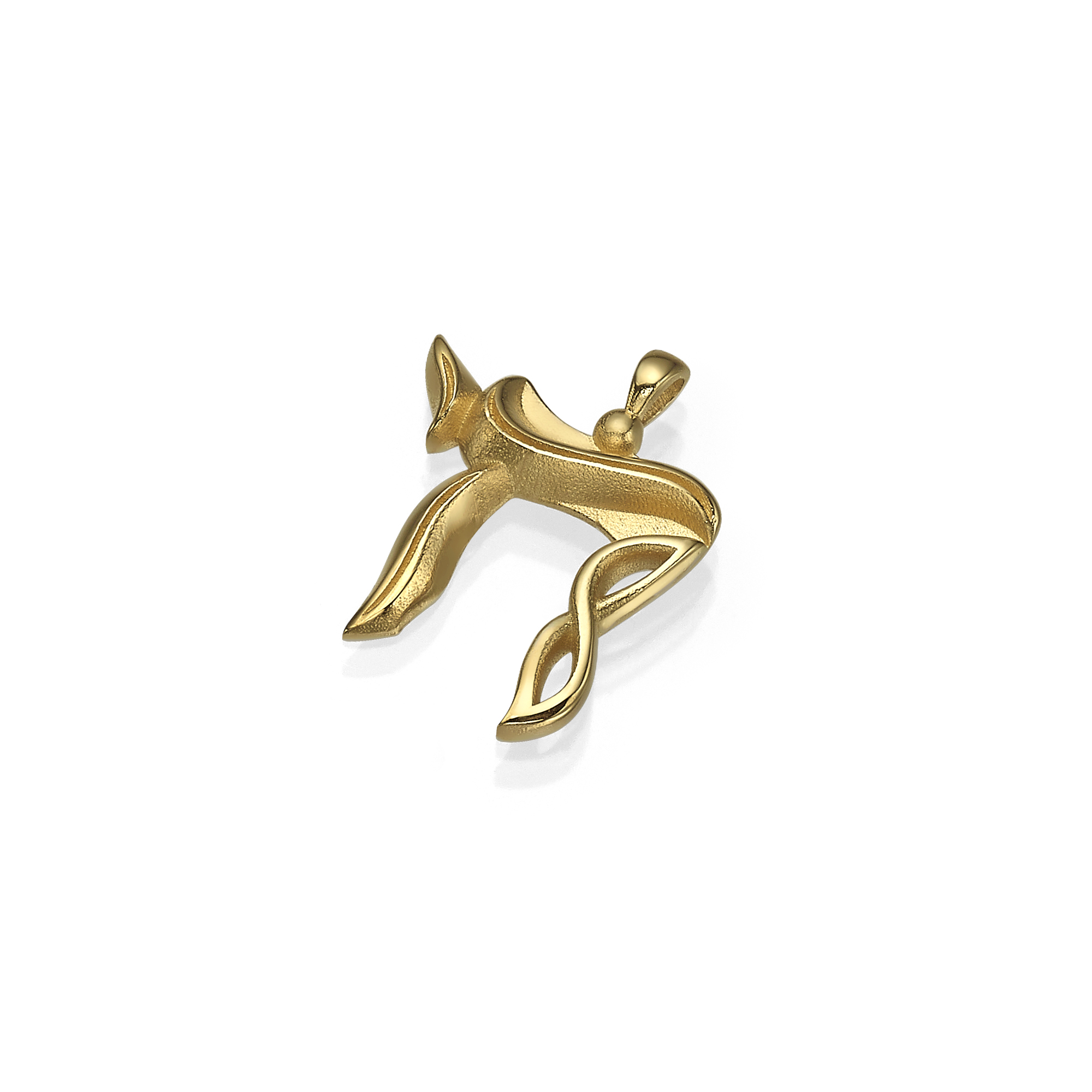 Chai Pendant in 14K Gold