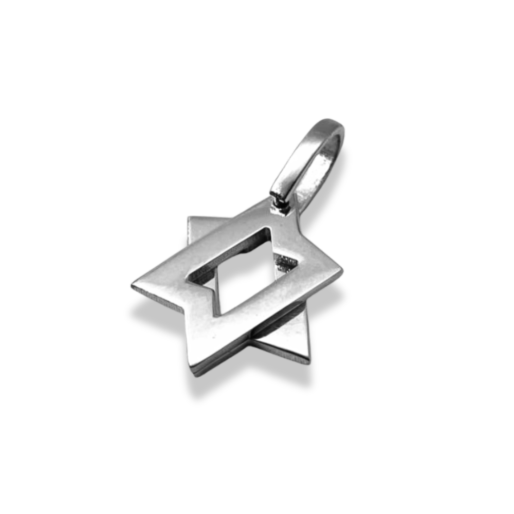 Star of David Moveable Pendant in 14K Gold - Small
